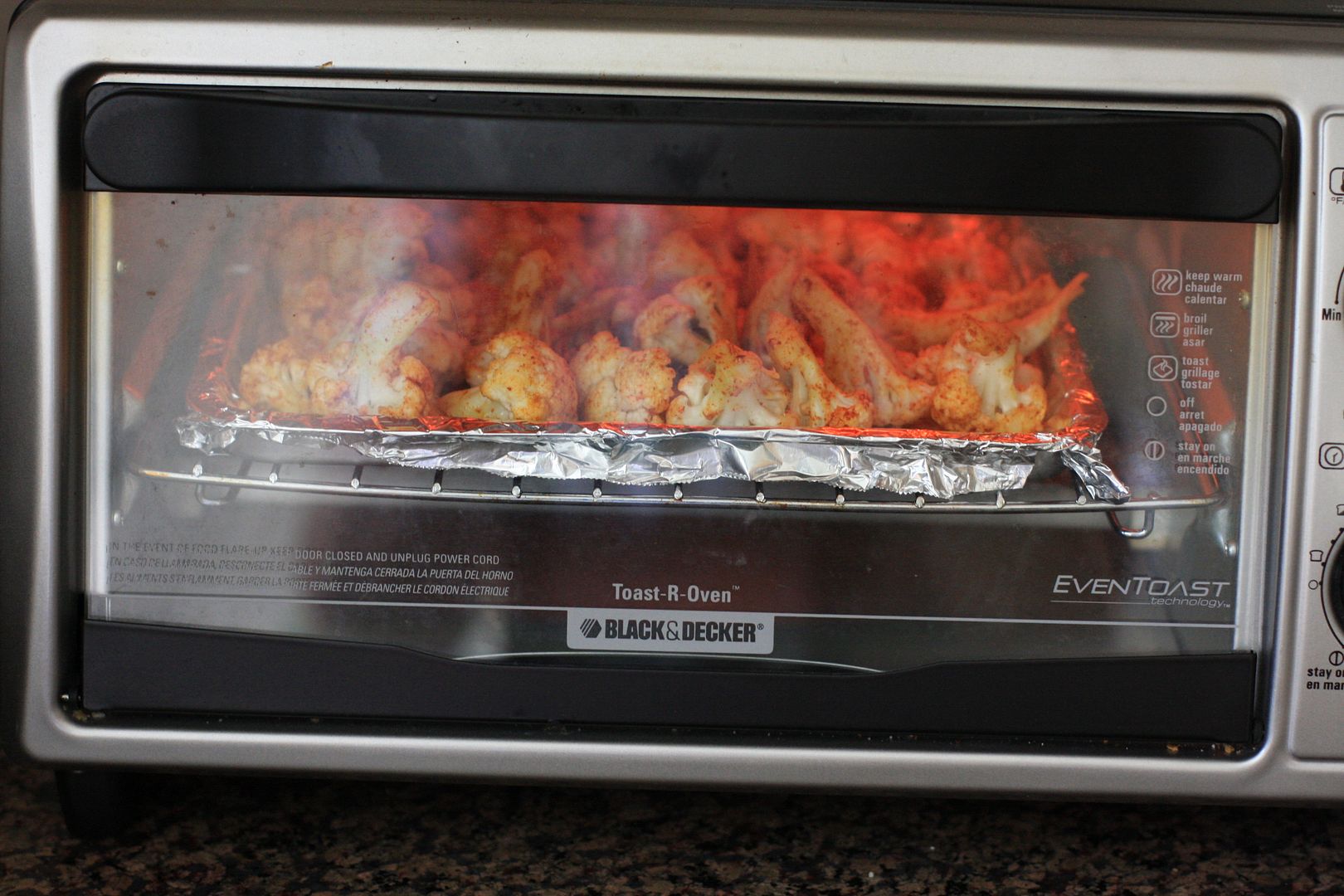 Quick Roasted Cauliflower In the toaster oven Daily Musings